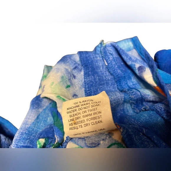 Vintage Jams World Bludrangea Maxi Dress Sz L - Picture 10 of 12